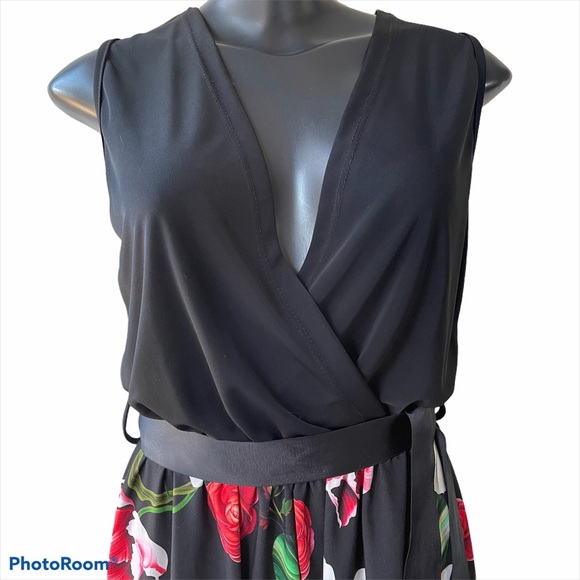 NEW COLLECTION One piece jumper, black/flowered - Picture 5 of 9